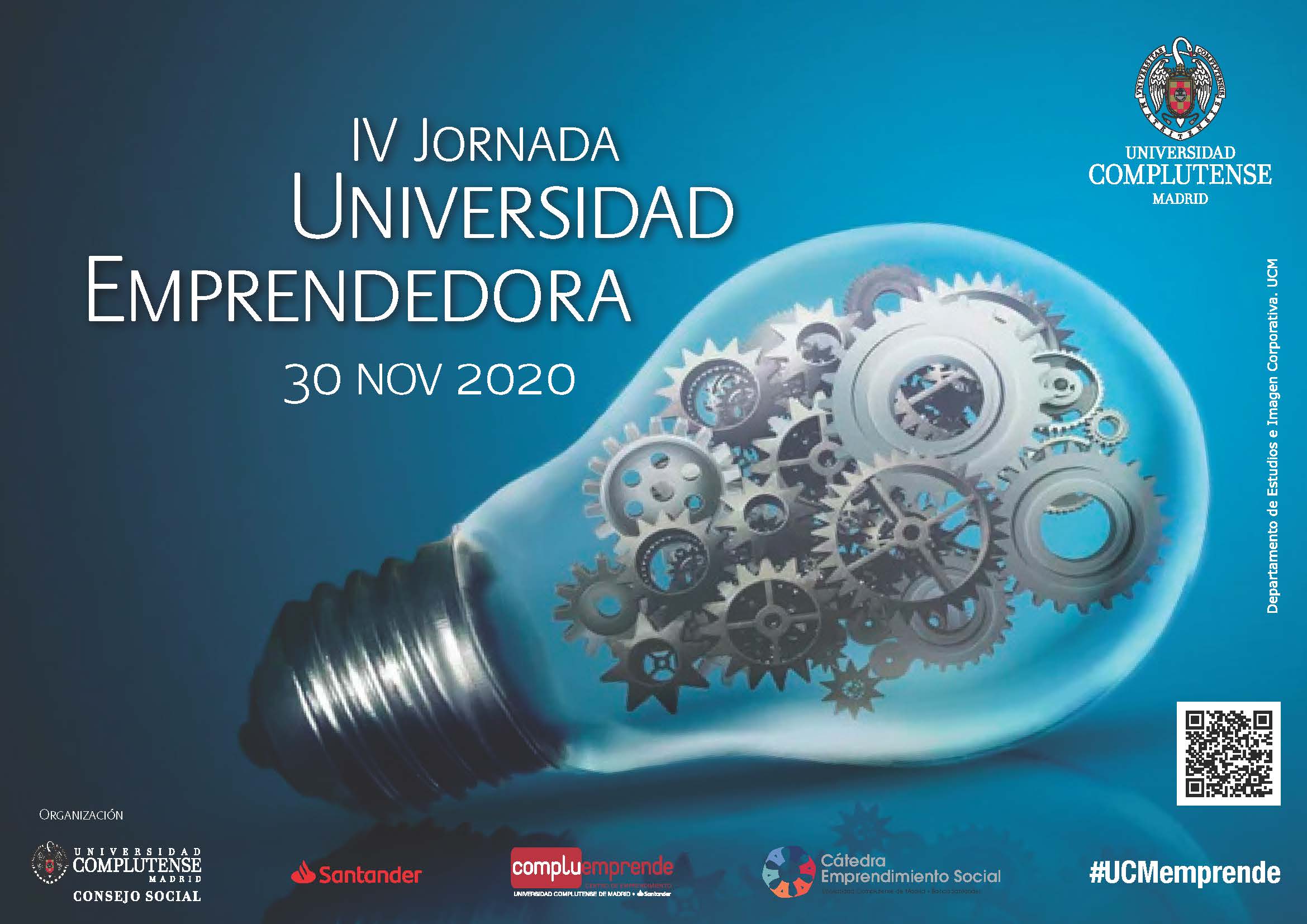 IV Jornada Universidad Emprendedora UCM, lunes 30 de noviembre ¡Inscríbete!