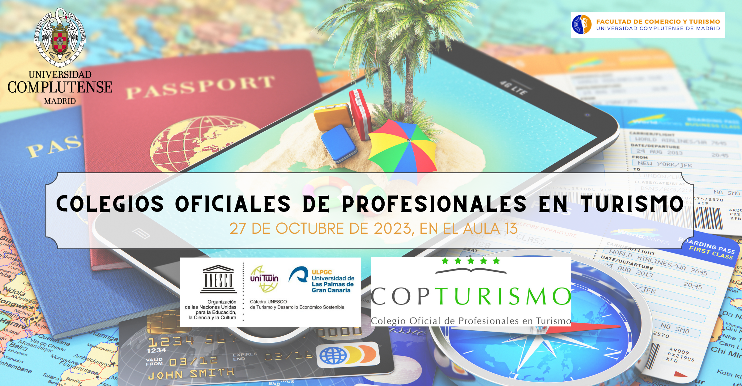 Colegios Profesionales en Turismo, 27 octubre, 12h