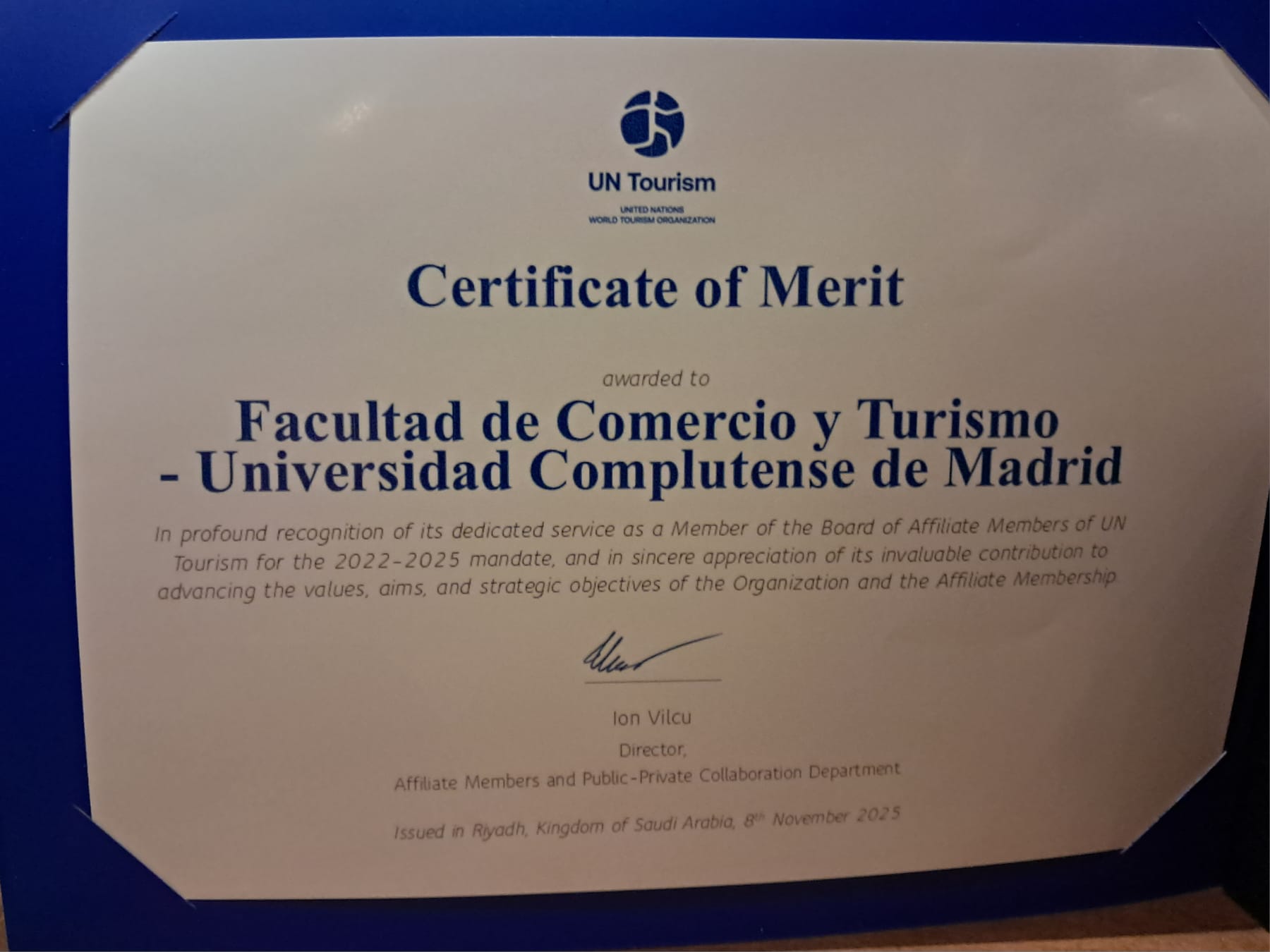 La Facultad de Comercio y Turismo en la 26th Asamblea General de ONU Turismo - 4